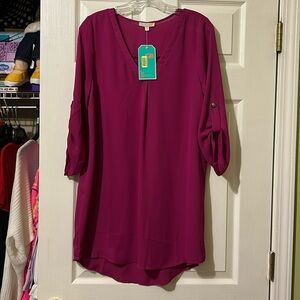 Gianni Bini Sheer Tunic Medium